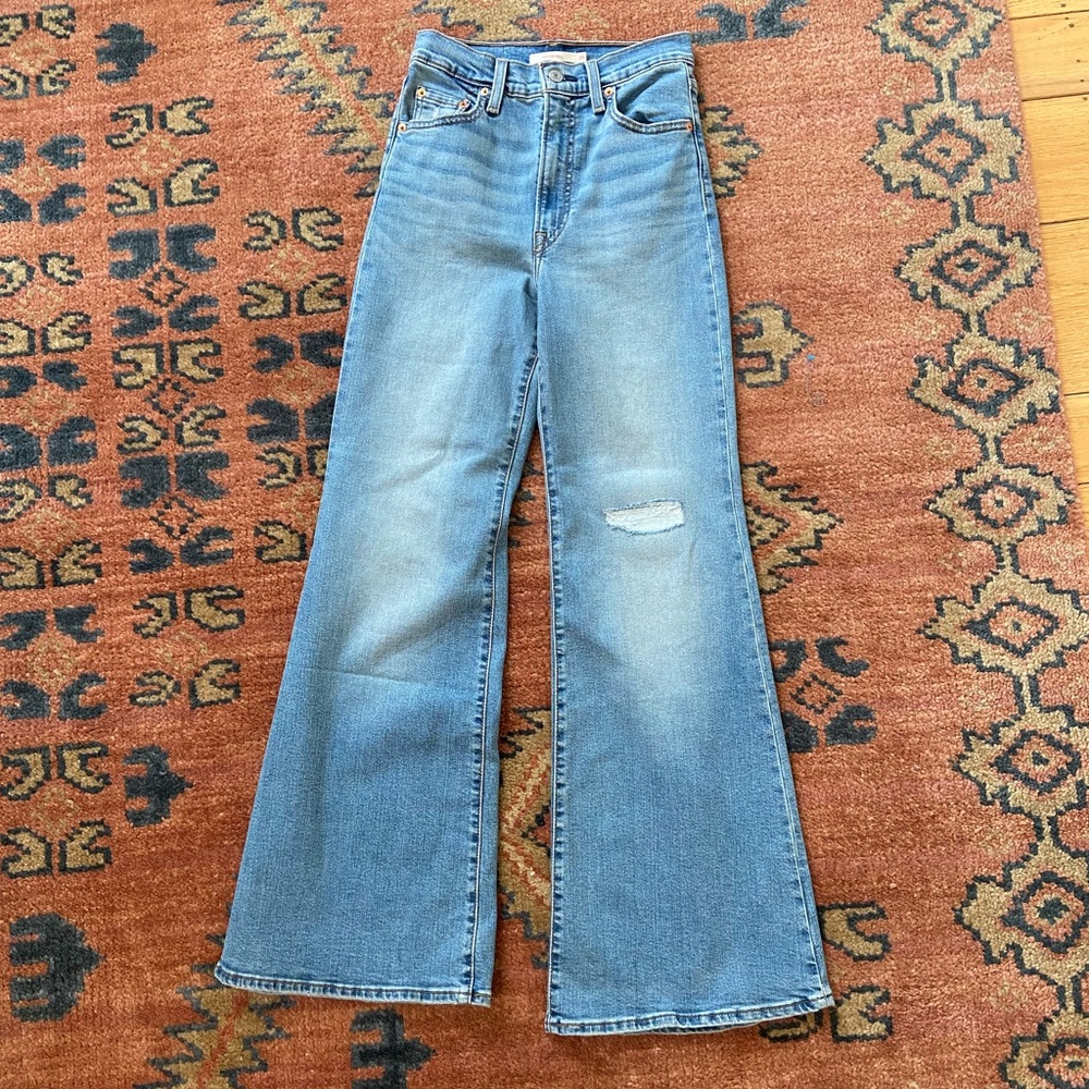 Levi's Blue Flare & Wide Leg Jeans